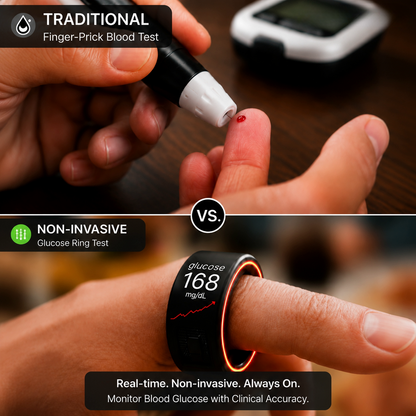 🎉75% OFF Launch Deal🔥AuraNova™ G1 Non-Invasive Smart Ring