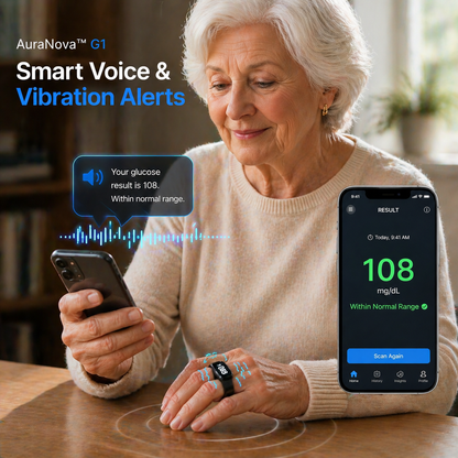 75% OFF🔥Exclusive Launch Offer🎉AuraNova™ G1 Non-Invasive Smart Ring Pro