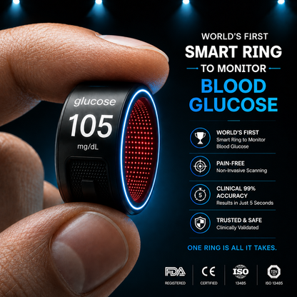 75% OFF🔥Exclusive Launch Offer🎉AuraNova™ G1 Non-Invasive Smart Ring Pro