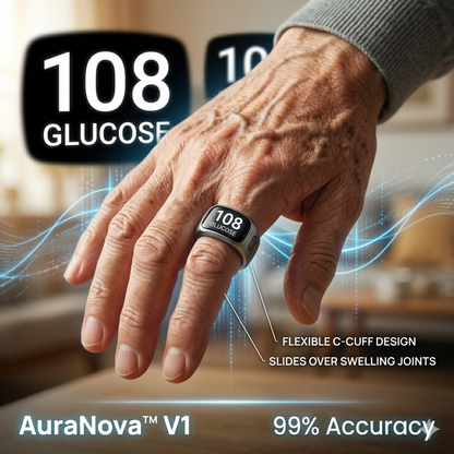 75% OFF🔥Exclusive Launch Offer🎉AuraNova™ G1 Non-Invasive Smart Ring Pro
