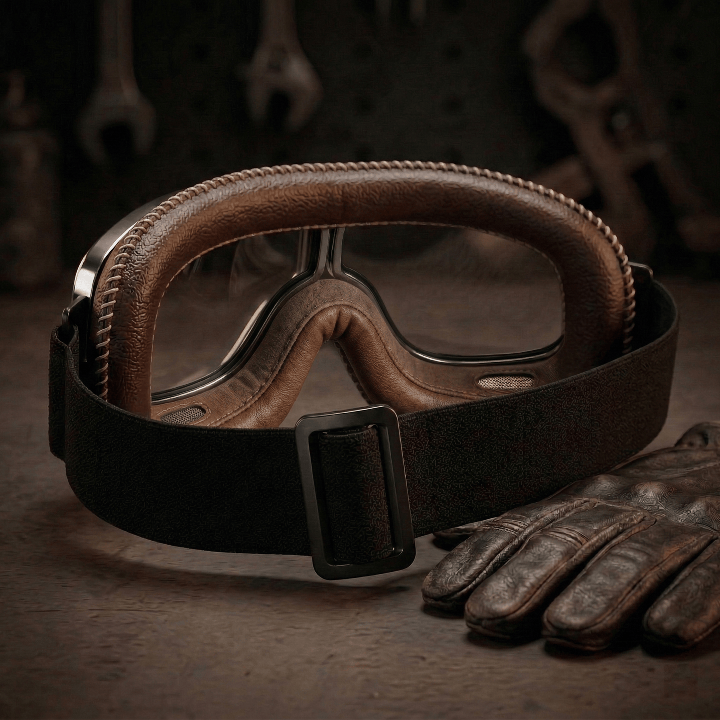 🔥Limited Time Sale 45% OFF - 🕶️ OTG Vintage Motorcycle Goggles (Fits Over Glasses)