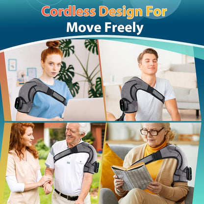 💥 Goodbye Shoulder Tension — Hello Instant Comfort Heated Vibration Shoulder Brace