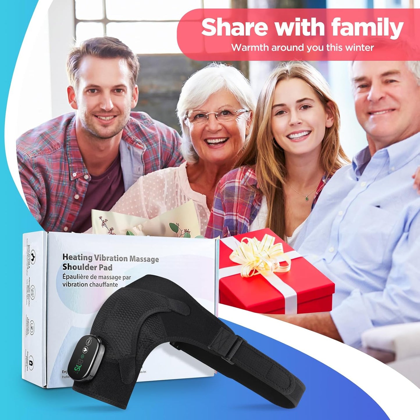 💥 Goodbye Shoulder Tension — Hello Instant Comfort Heated Vibration Shoulder Brace