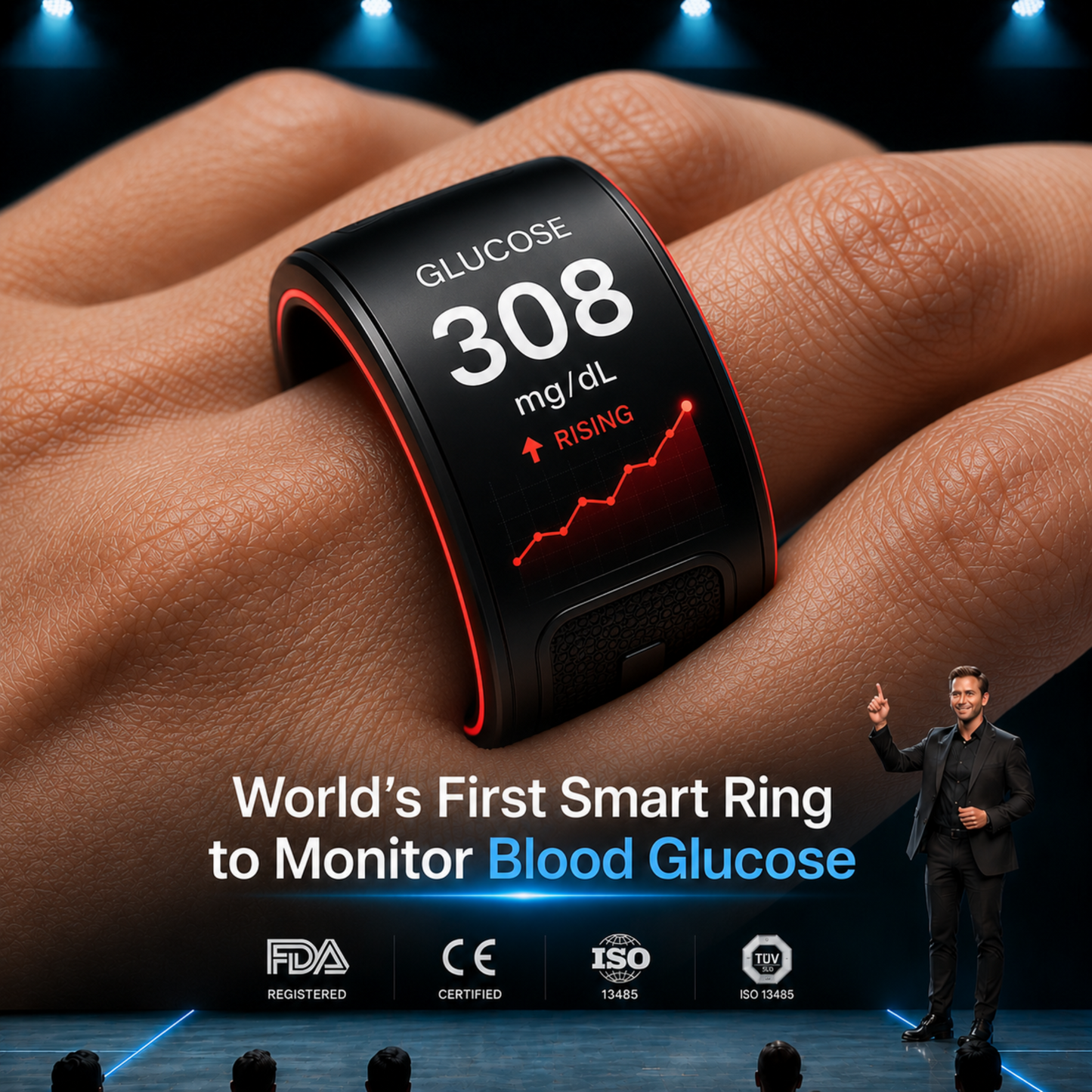 🎉75% OFF Launch Deal🔥AuraNova™ G1 Non-Invasive Smart Ring
