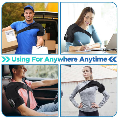 💥 Goodbye Shoulder Tension — Hello Instant Comfort Heated Vibration Shoulder Brace