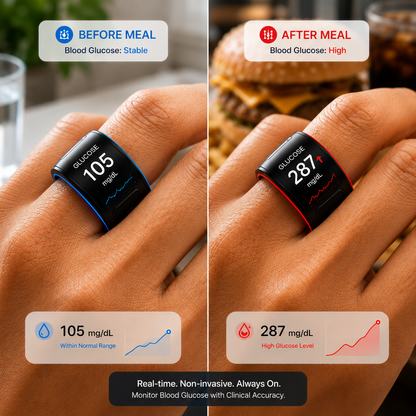 🎉75% OFF Launch Deal🔥AuraNova™ G1 Non-Invasive Smart Ring
