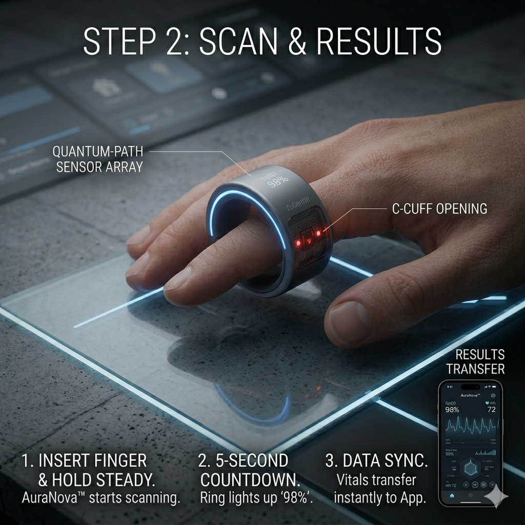 75% OFF🔥Exclusive Launch Offer🎉AuraNova™ G1 Non-Invasive Smart Ring Pro