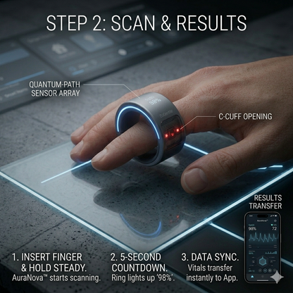 75% OFF🔥Exclusive Launch Offer🎉AuraNova™ G1 Non-Invasive Smart Ring Pro