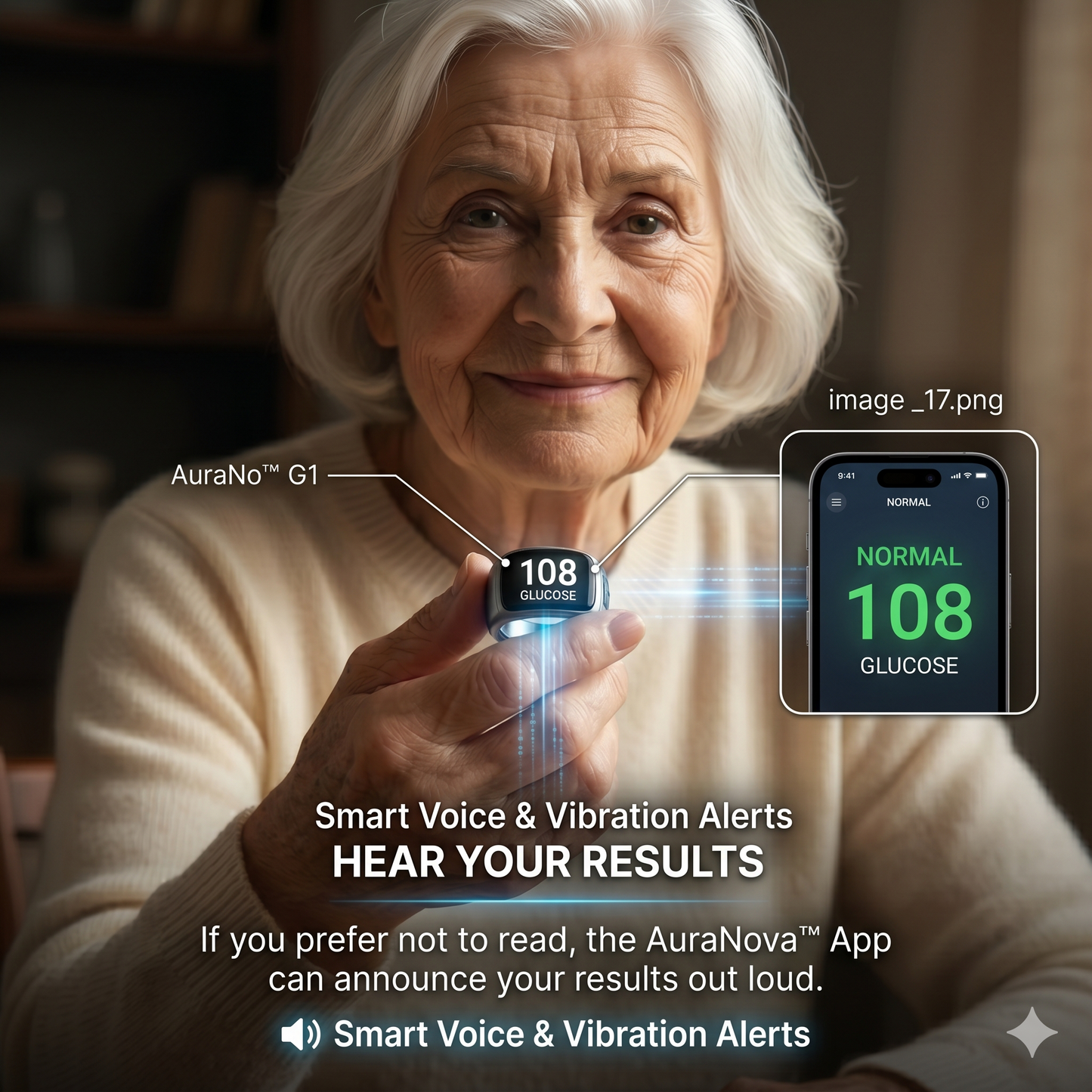 🎉 75% OFF Launch Offer🏆AuraNova™ G1 Non-Invasive Smart Ring