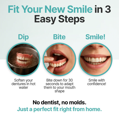 🎁Limited Smile Today: 70% OFF! SKOlayvita™ Custom-Fit Full Functional Dentures Make your smile more confident