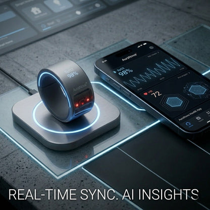 75% OFF🔥Exclusive Launch Offer🎉AuraNova™ G1 Non-Invasive Smart Ring Pro