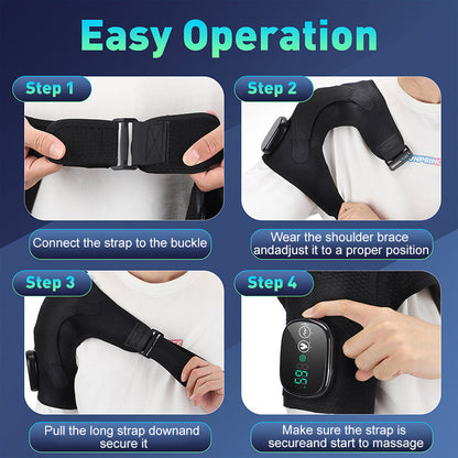 💥 Goodbye Shoulder Tension — Hello Instant Comfort Heated Vibration Shoulder Brace