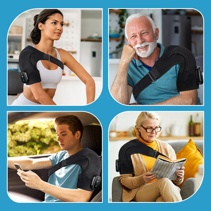 💥 Goodbye Shoulder Tension — Hello Instant Comfort Heated Vibration Shoulder Brace